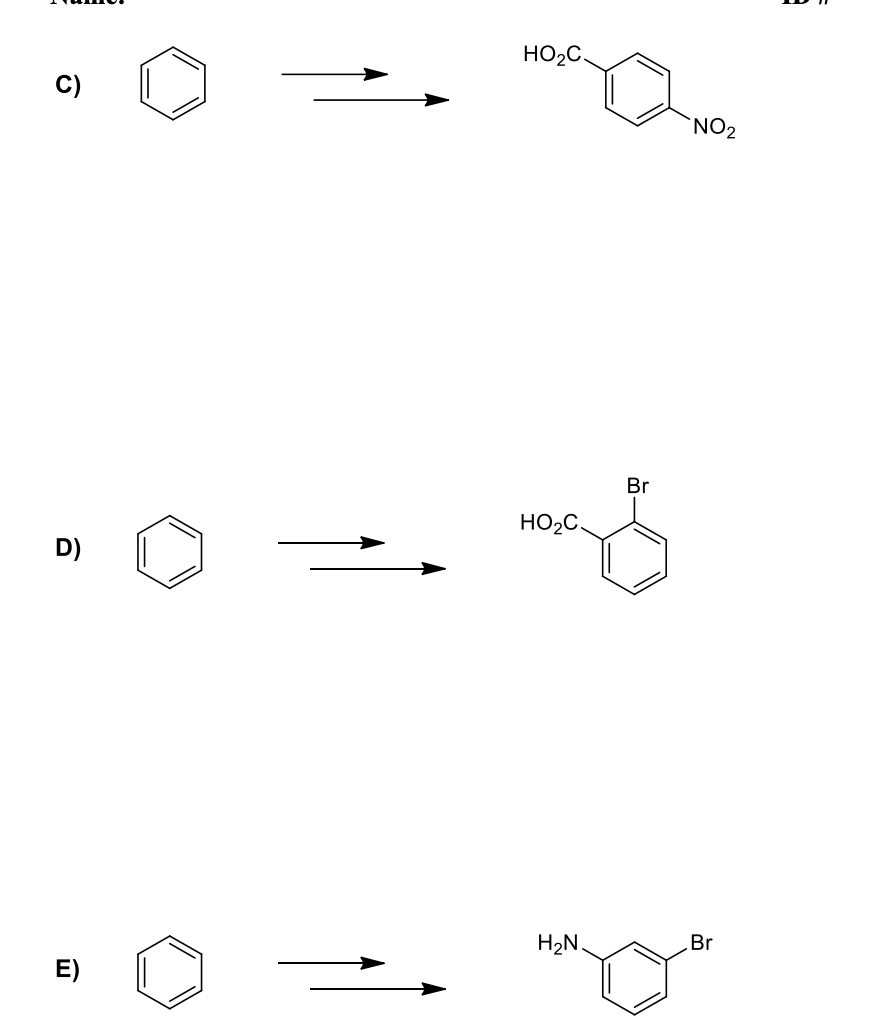 Solved HO2C. C) NO2 Br - HO2C D) H2N. Br E) C(CH3)3 g) | Chegg.com