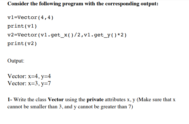 Solved Consider the following program with the corresponding | Chegg.com