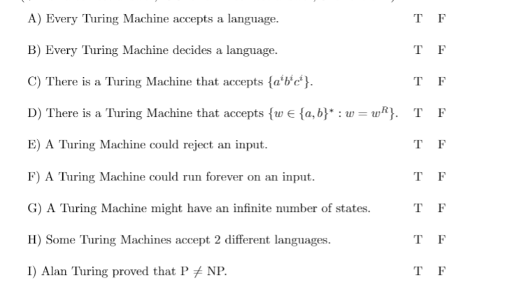 Solved For each of the following statements determine | Chegg.com
