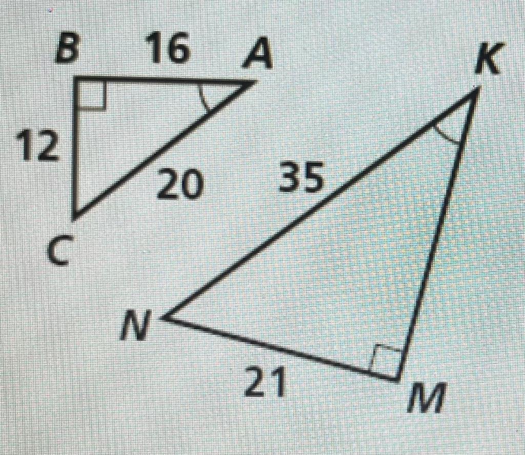 B 16
12
16 A
20
C
N
35
21
M
K