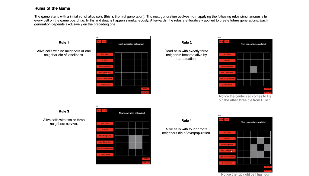 Solved Rules of the Game The game starts with a initial set | Chegg.com