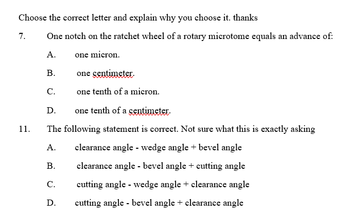 Solved Choose the correct letter and explain why you choose | Chegg.com