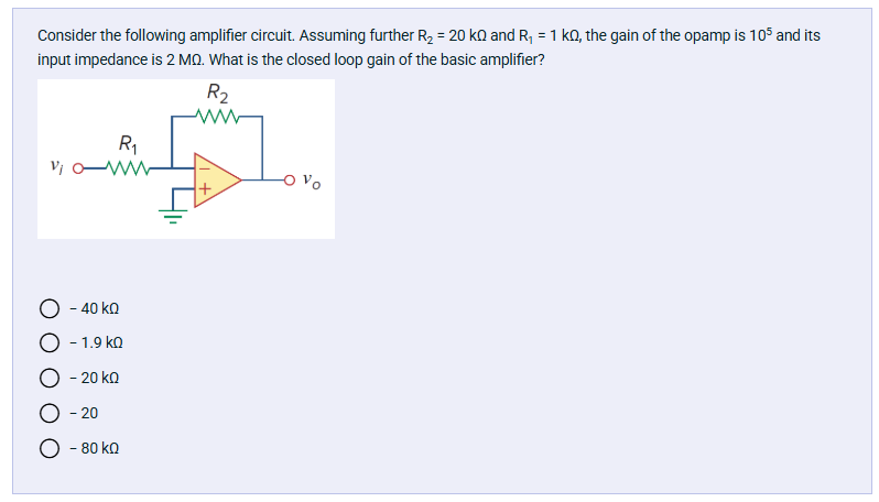 Solved Consider the following amplifier circuit. Assuming | Chegg.com