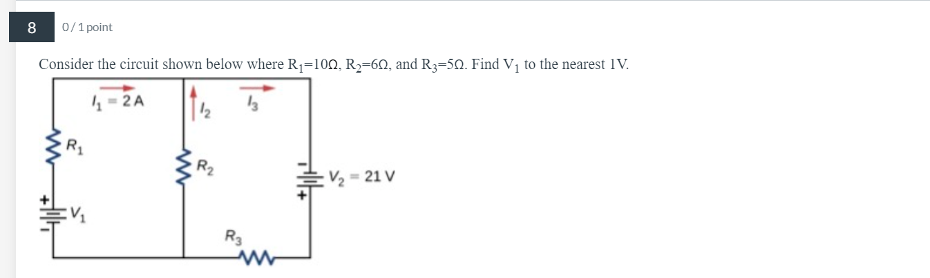 Solved 8:Consider the circuit shown below where | Chegg.com