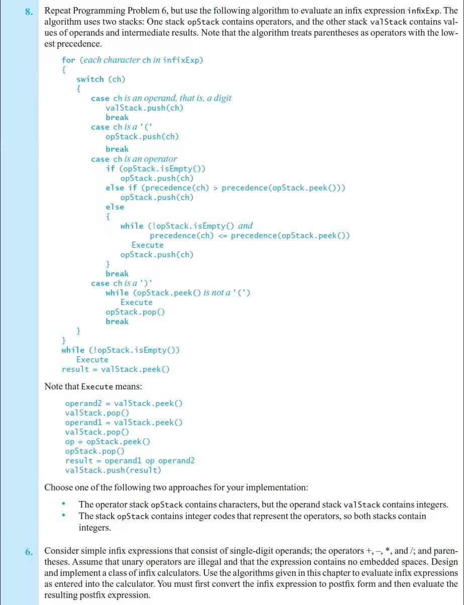 Solved 8. Repeat Programming Problem 6, but use the | Chegg.com