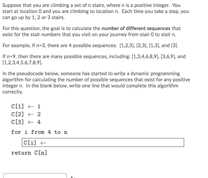 Solved Suppose That You Are Climbing A Set Of N Stairs W Chegg Com