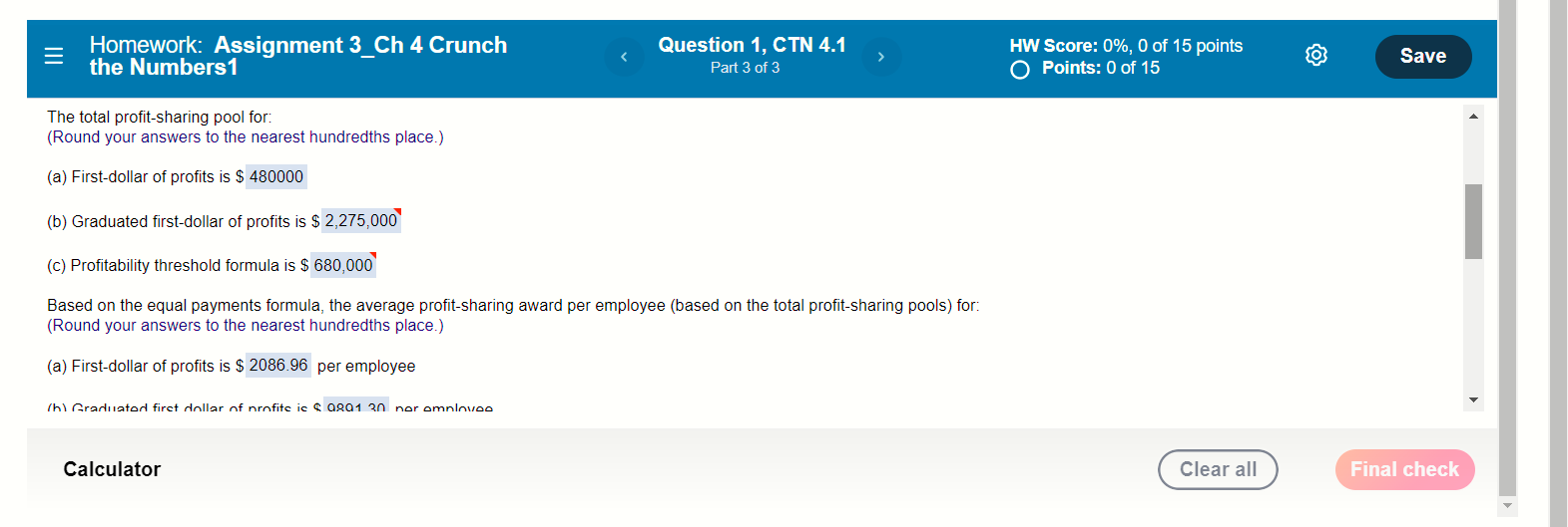 Solved Homework: Assignment 3_Ch 4 Crunch the Numbers 1 | Chegg.com