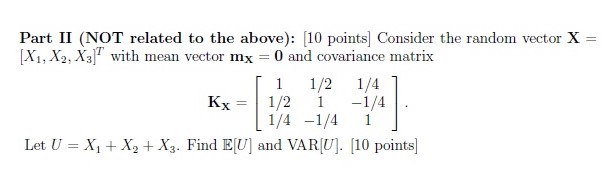 Solved Part II (NOT related to the above): [10 points ] | Chegg.com