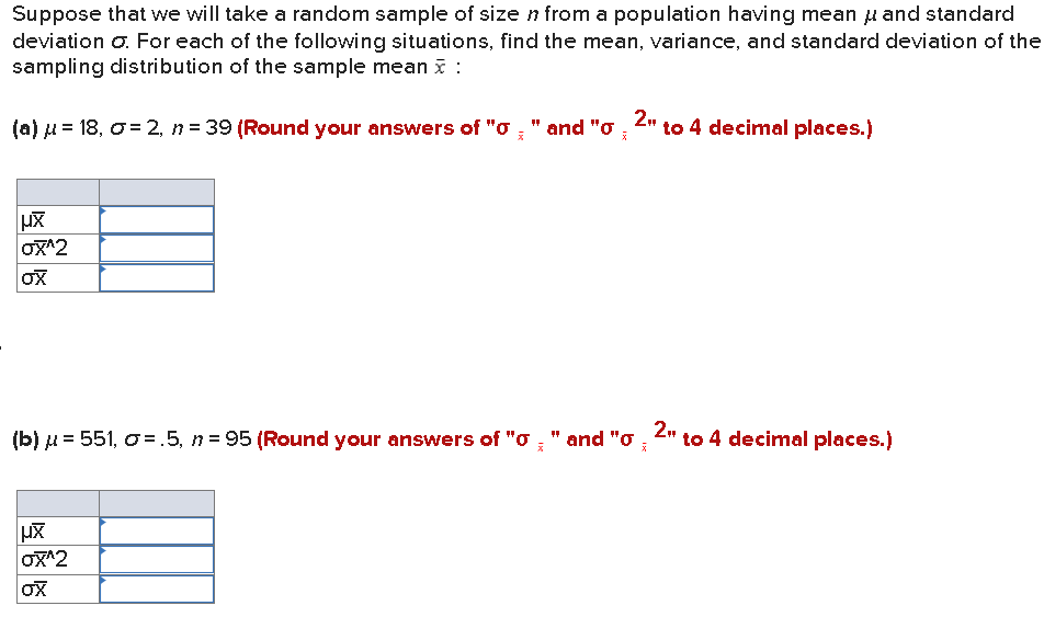 Solved Suppose that we will take a random sample of size n | Chegg.com