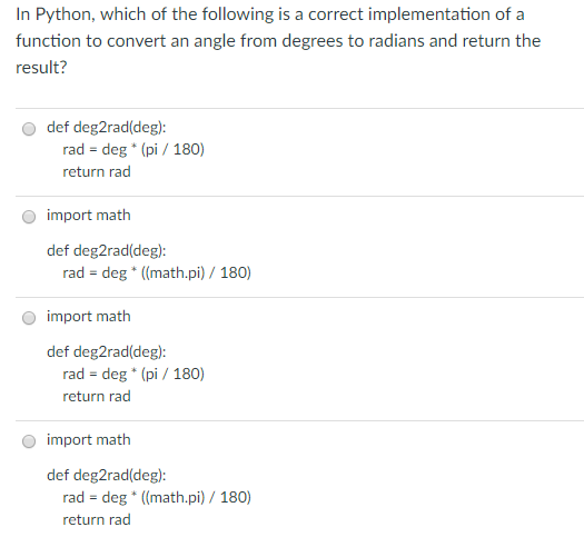 Solved In Python, which of the following is a correct | Chegg.com