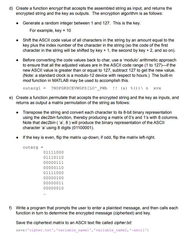 Strings and Encryption In this lab, you will practice | Chegg.com