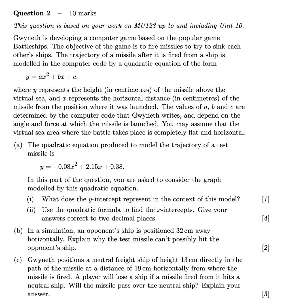 Solved Question 2 10 marks This question is based on your | Chegg.com