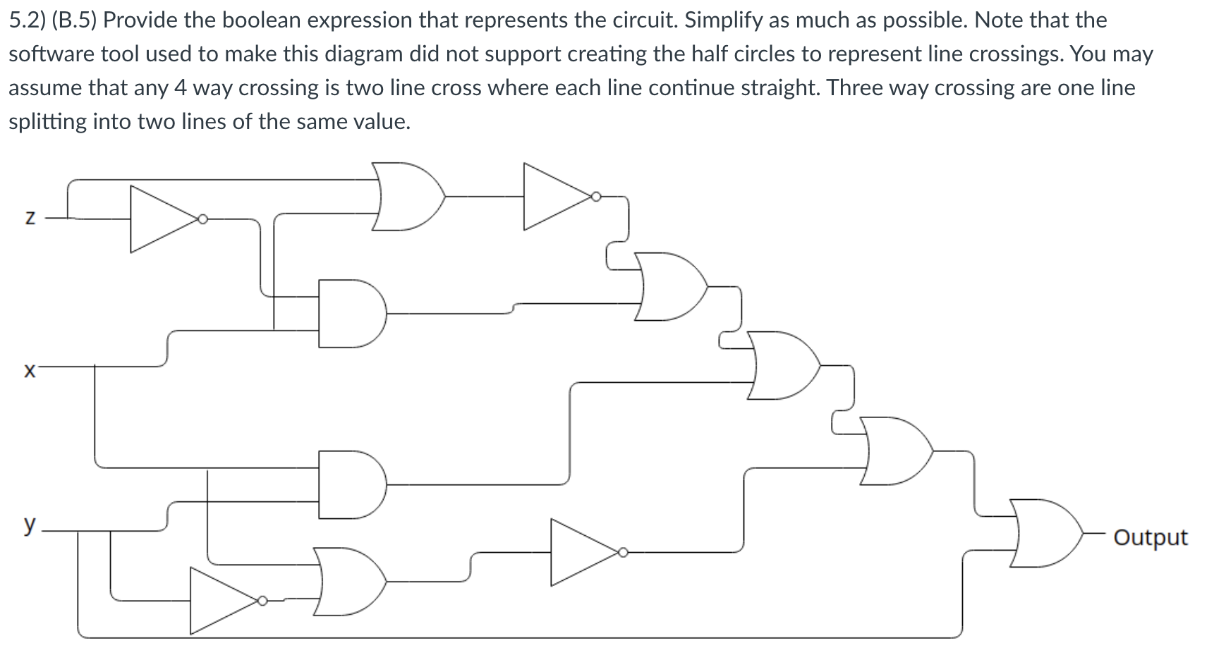 Solved 5.2) (B.5) Provide The Boolean Expression That | Chegg.com