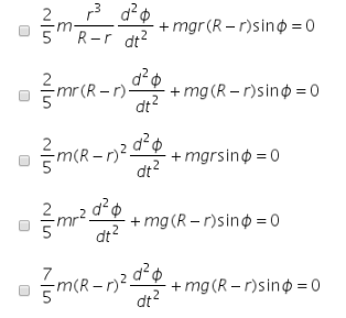 Solved Consider a solid sphere of radius r rolling inside a | Chegg.com
