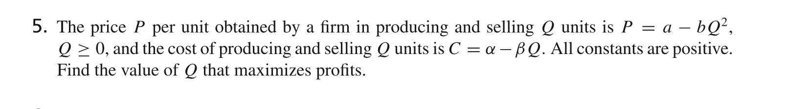 Solved The price P per unit obtained by a firm in producing | Chegg.com