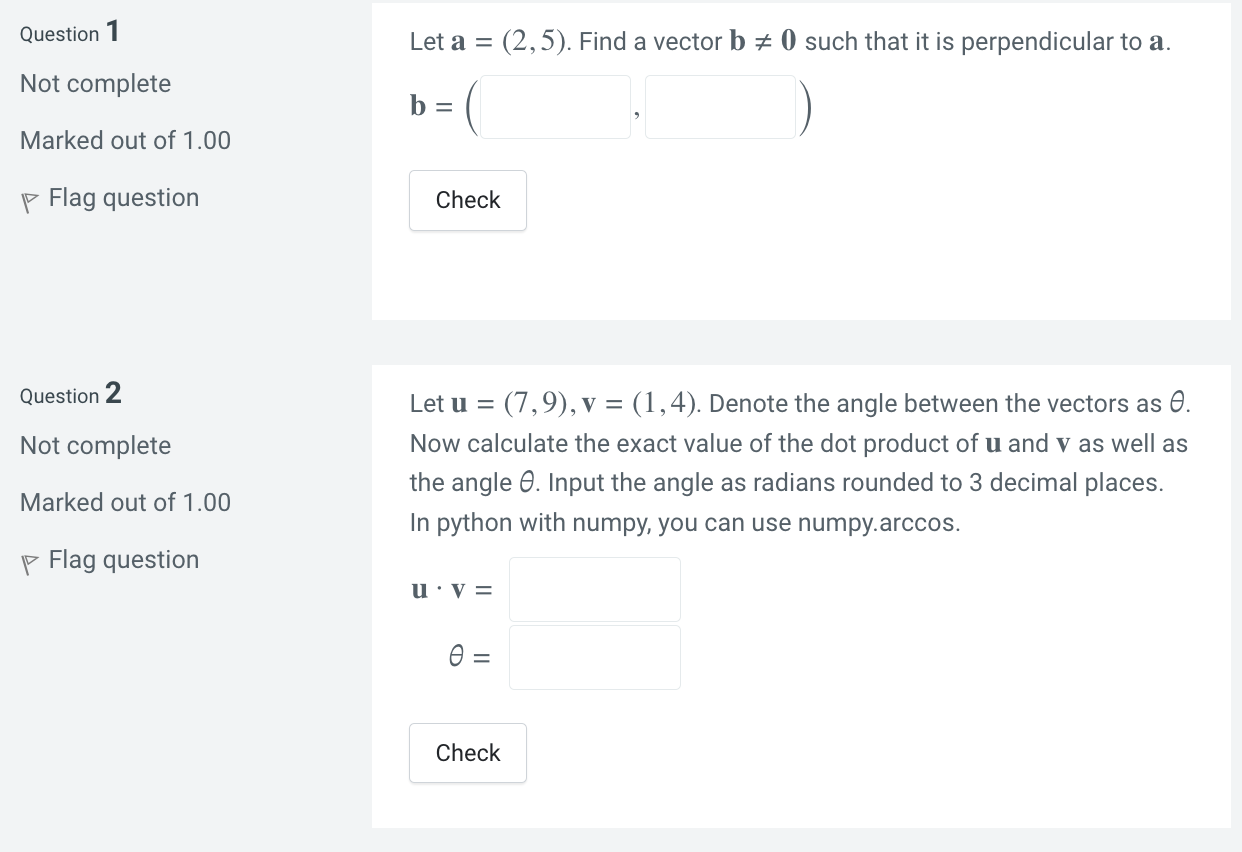 Solved Question 1 Not complete Marked out of 1.00 Flag | Chegg.com