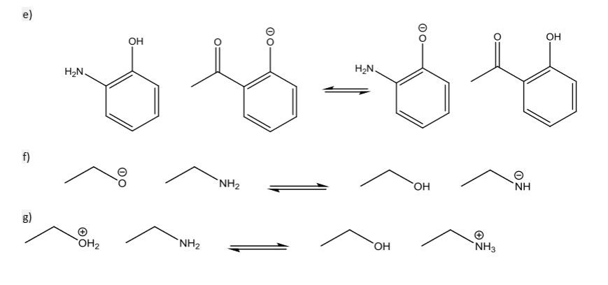 Solved In which direction will the following acid-base | Chegg.com