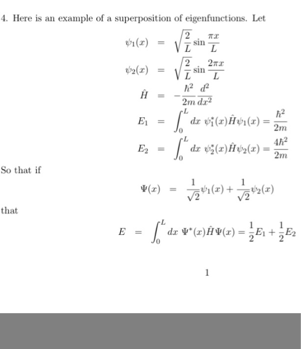 Solved Here is an example of a superposition of | Chegg.com
