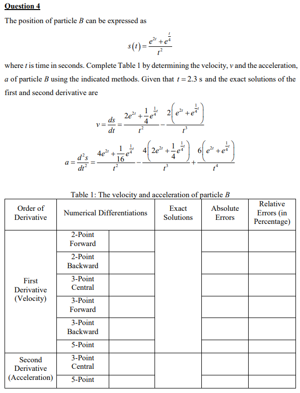 Solved Question 4 The Position Of Particle B Can Be | Chegg.com