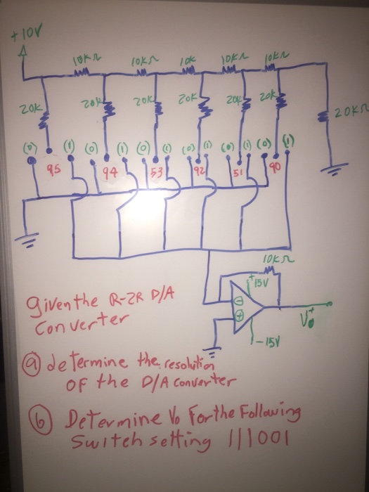 Solved given the RZR D/A converter determine the