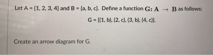 Solved Let A = {1, 2, 3, 4} And B = {a, B, C}. Define A | Chegg.com