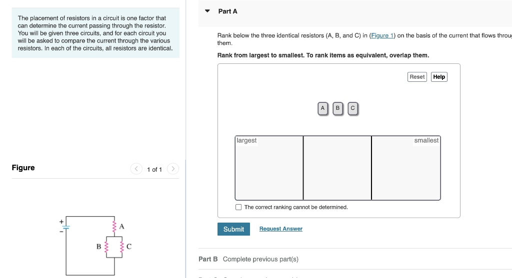 Solved The placement of resistors in a circuit is one factor
