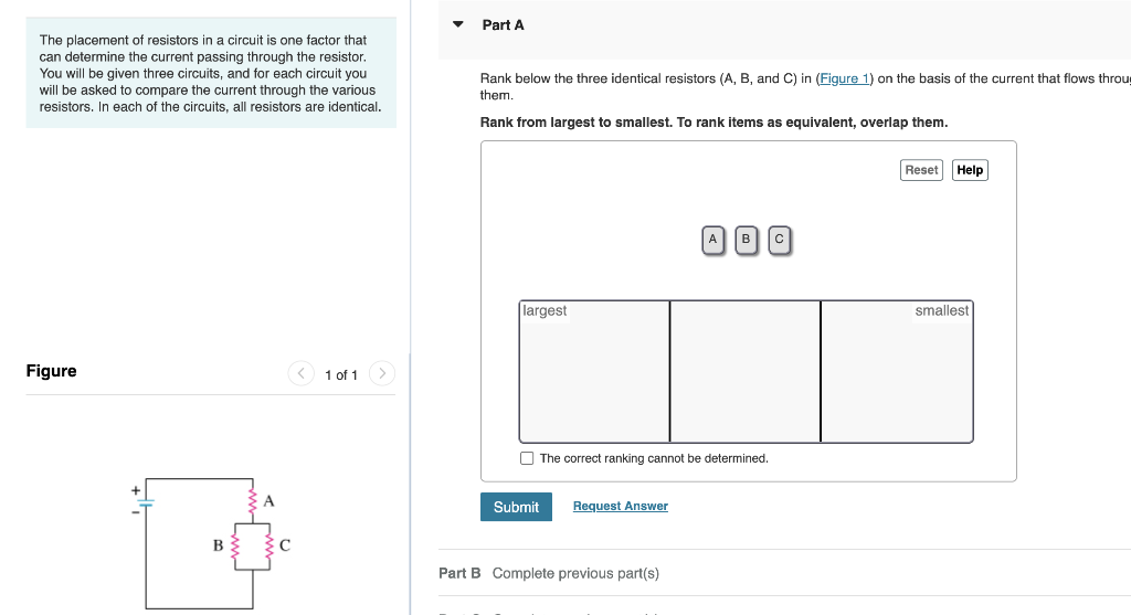 Solved The Placement Of Resistors In A Circuit Is One Factor | Chegg.com