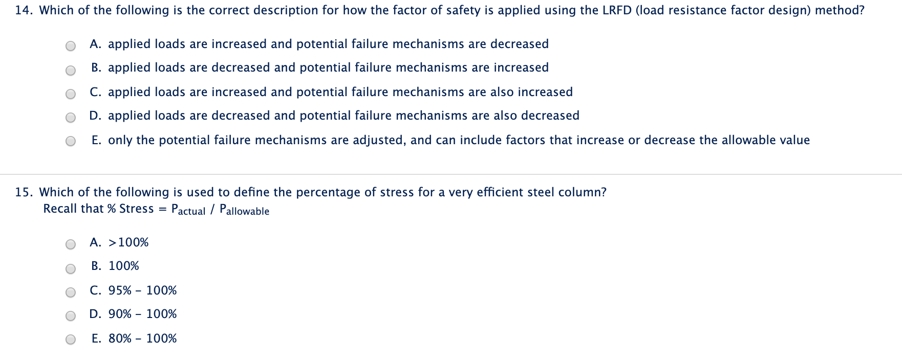 Defining Factor of Safety for Design and Use