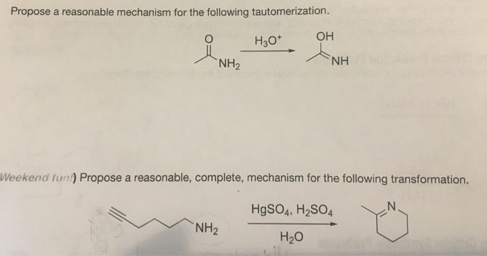 Solved Propose a reasonable mechanism for the following | Chegg.com