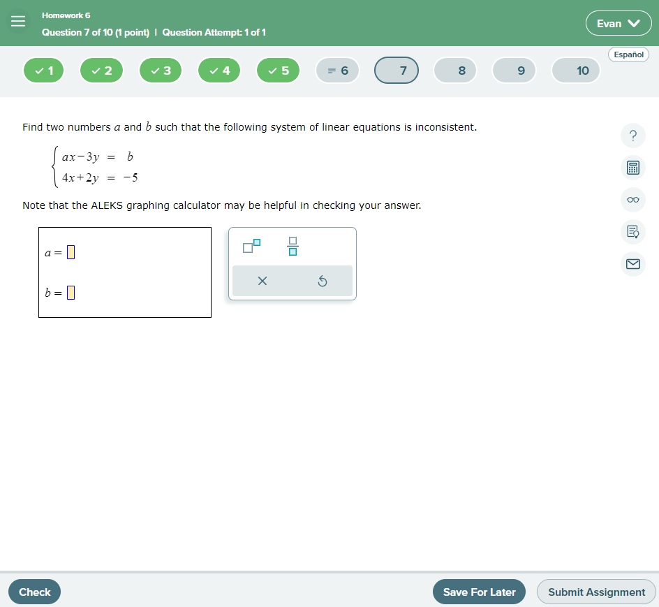 Solved Find Two Numbers A And B ﻿such That The Following | Chegg.com