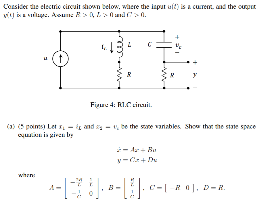 Solved Consider the electric circuit shown below, where the | Chegg.com