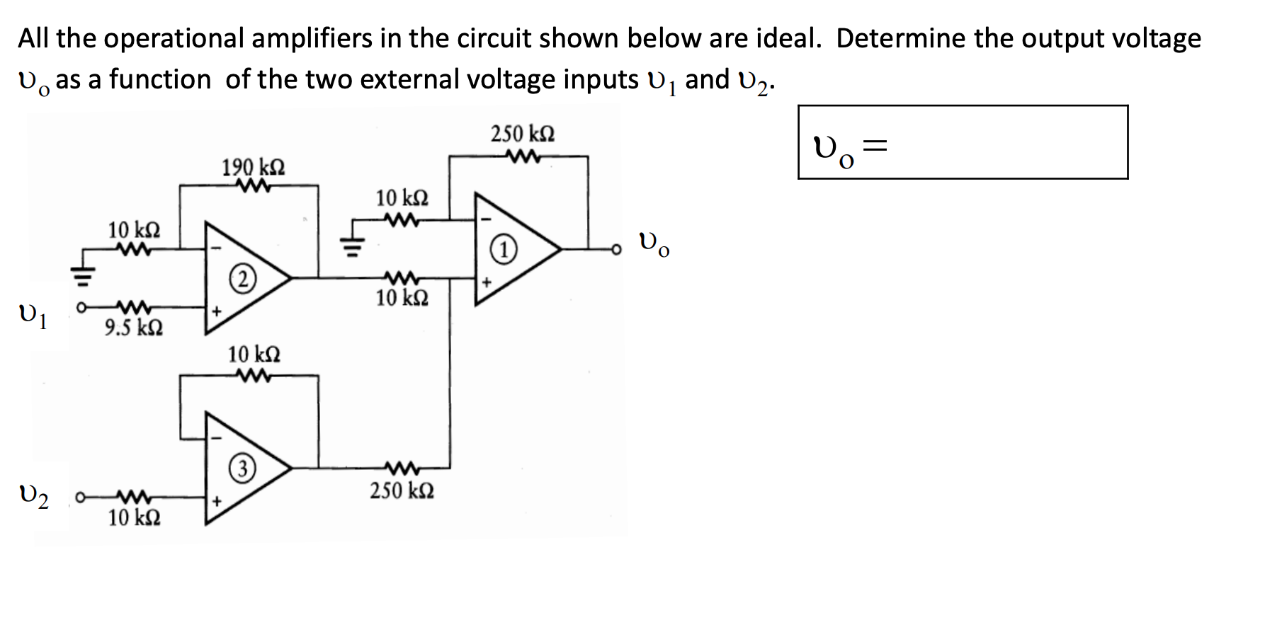 Solved All The Operational Amplifiers In The Circuit Shown | Chegg.com