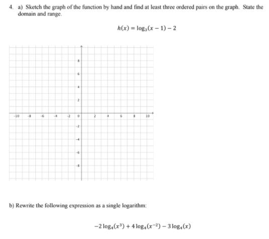 Solved 4. a) Sketch the graph of the function by hand and | Chegg.com