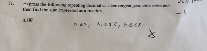Solved Express the following repeating decimal as a | Chegg.com
