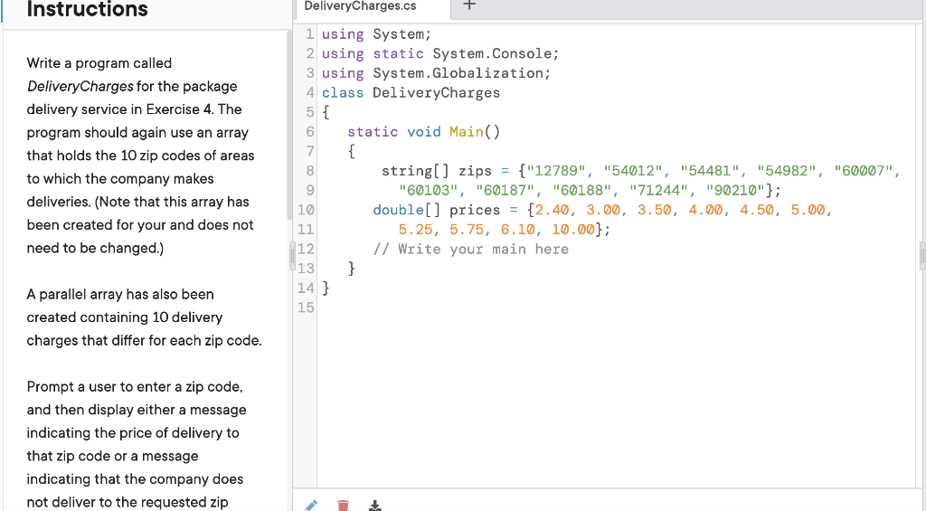 Solved Prompt a user to enter a zip code, and then display
