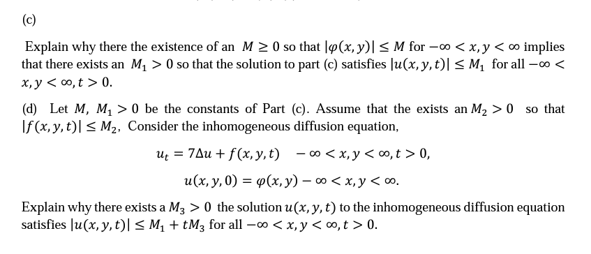 C Explain Why There The Existence Of An M 20 So Chegg Com