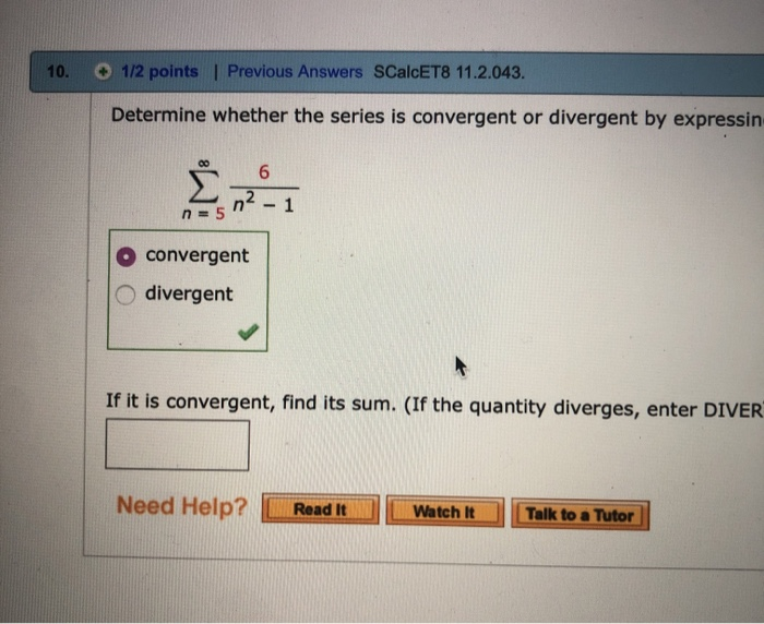 sequence calculator convergence