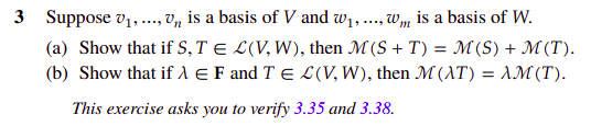 Solved Please solve this linear algebra question and show | Chegg.com