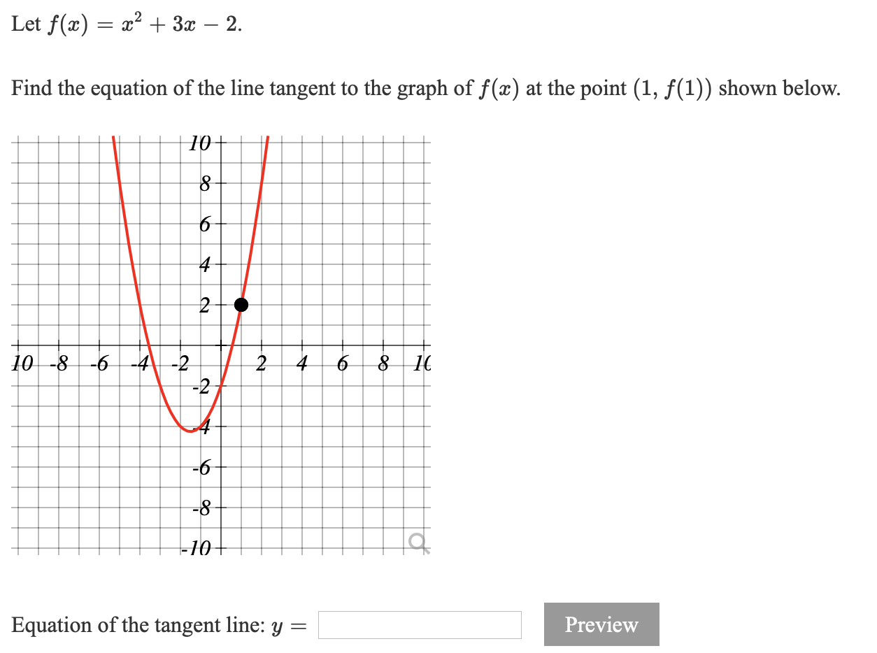 Solved Let F X X2 3x 2 Find The Equation Of The Line Chegg Com