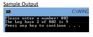Solved C#-Log base 2 – Log base 2 A logarithm is the | Chegg.com