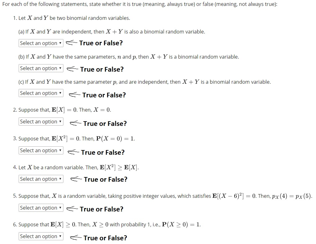 Solved For Each Of The Following Statements, State Whether | Chegg.com