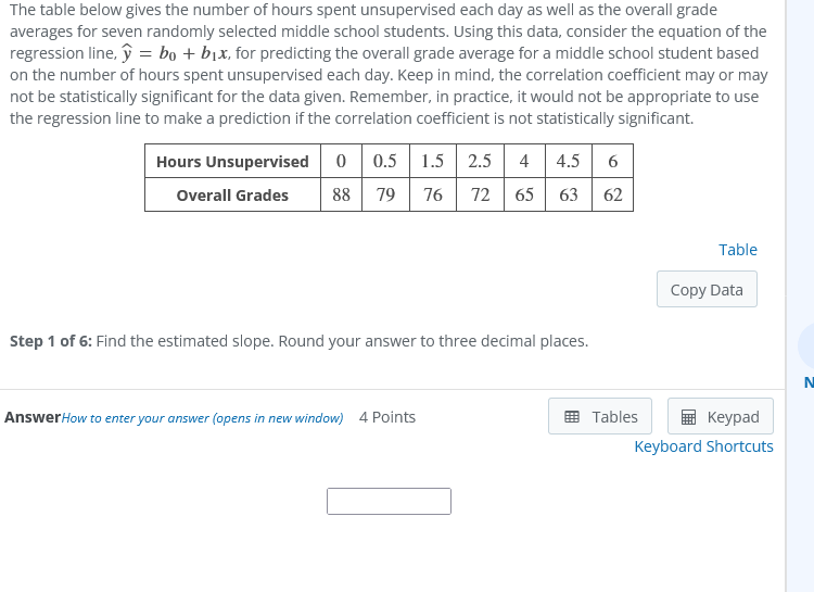 Solved The table below gives the number of hours spent | Chegg.com