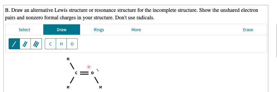 Solved Consider the incomplete structure shown. H Н. A. | Chegg.com