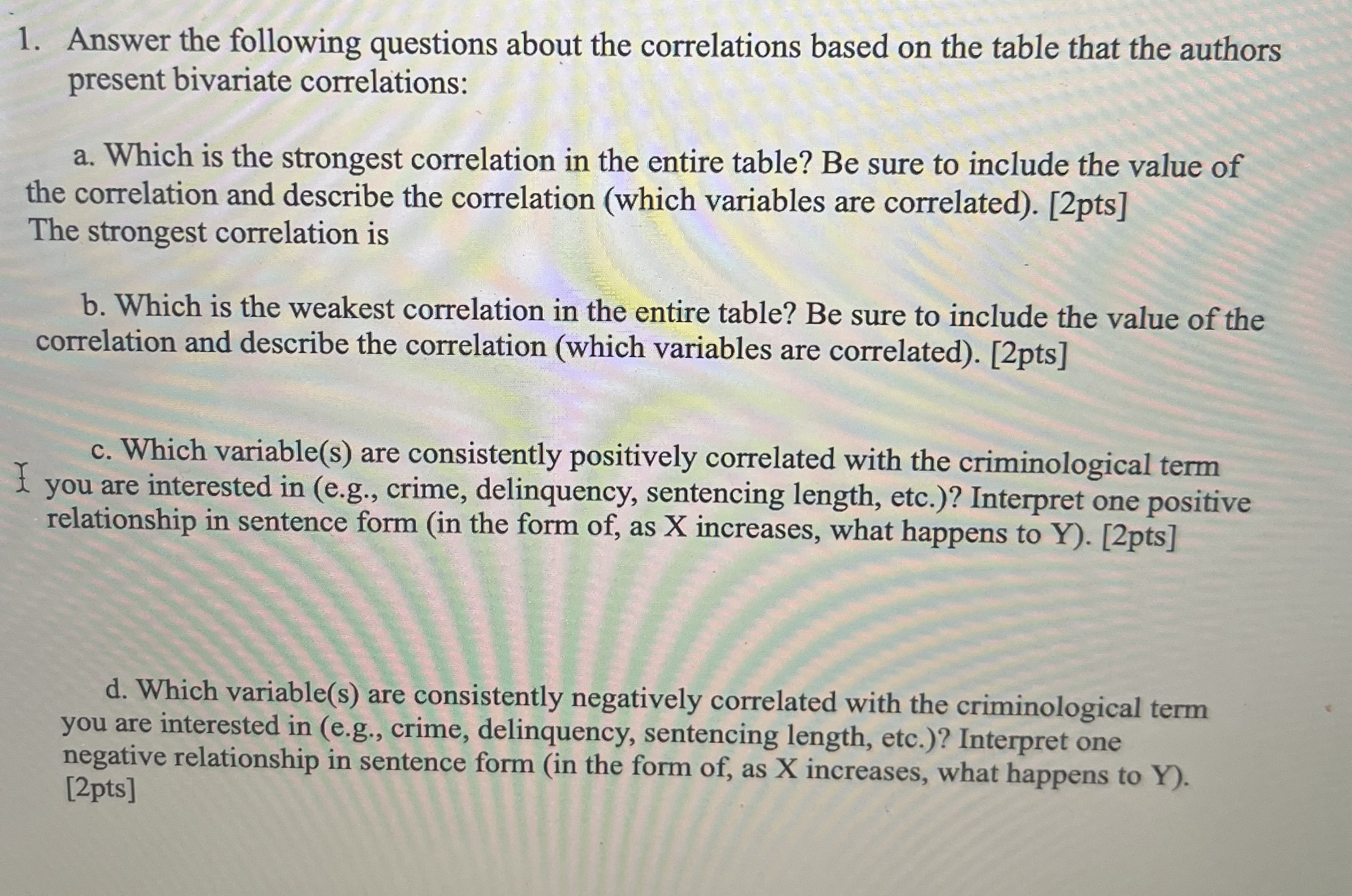 1. Answer the following questions about the | Chegg.com