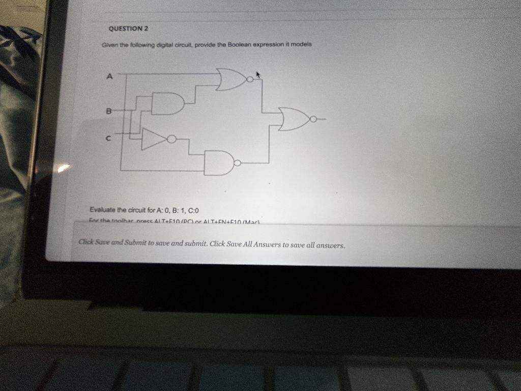 Solved Given The Following Digital Circuit Provide The | Chegg.com