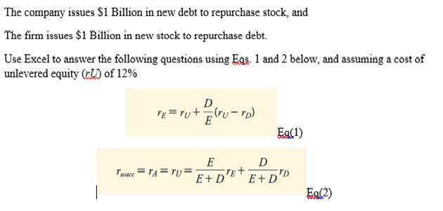 Solved The Company Issues $1 Billion In New Debt To | Chegg.com