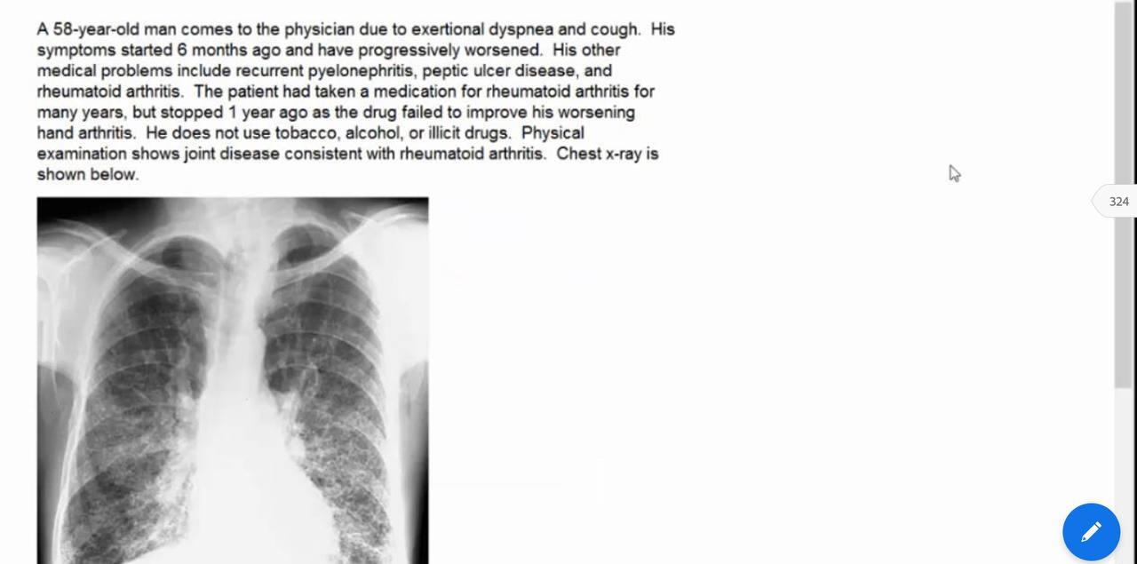 Solved A 58-year-old man comes to the physician due to | Chegg.com