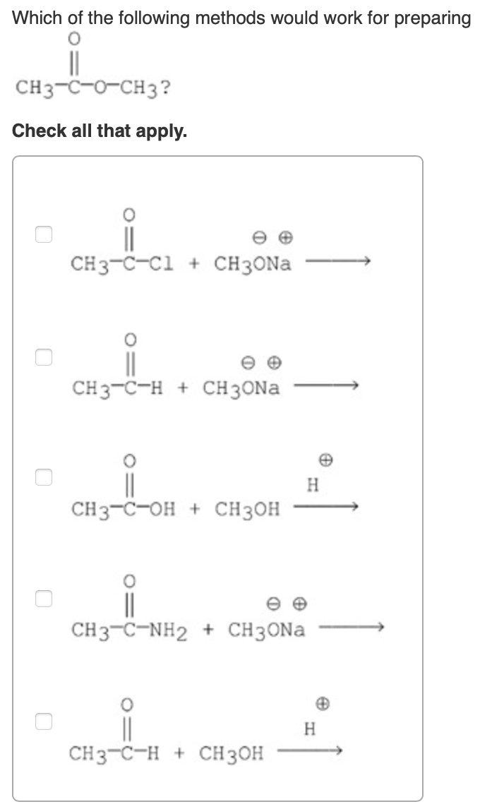 Solved Which Of The Following Methods Would Work For | Chegg.com