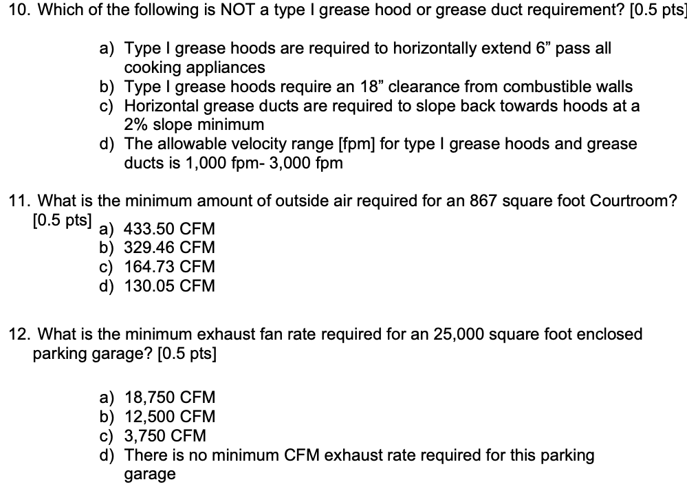 Solved 10. Which of the following is NOT a type I grease