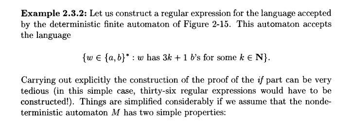 Solved Example 2.3.2: Let us construct a regular expression | Chegg.com